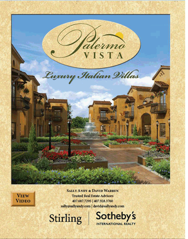 Palermo Vista logo and brochure