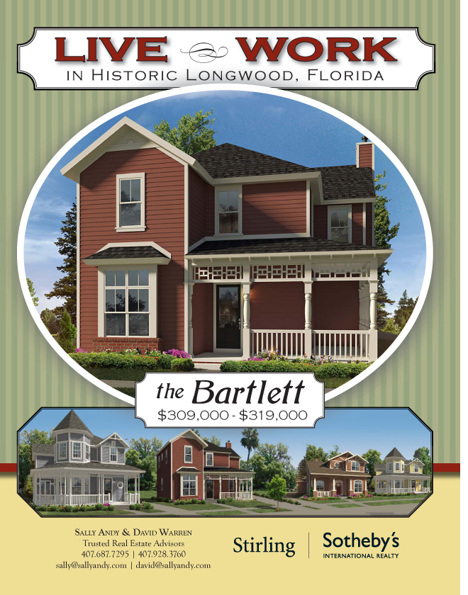 Live and Work in Historic Longwood, Florida: The Bartlett